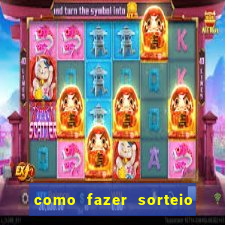 como fazer sorteio de cores online